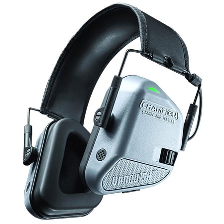CHAMPION IRRIGATION Black/Gray Plastic Electronic Muff Hearing Protection 4 in. 40978